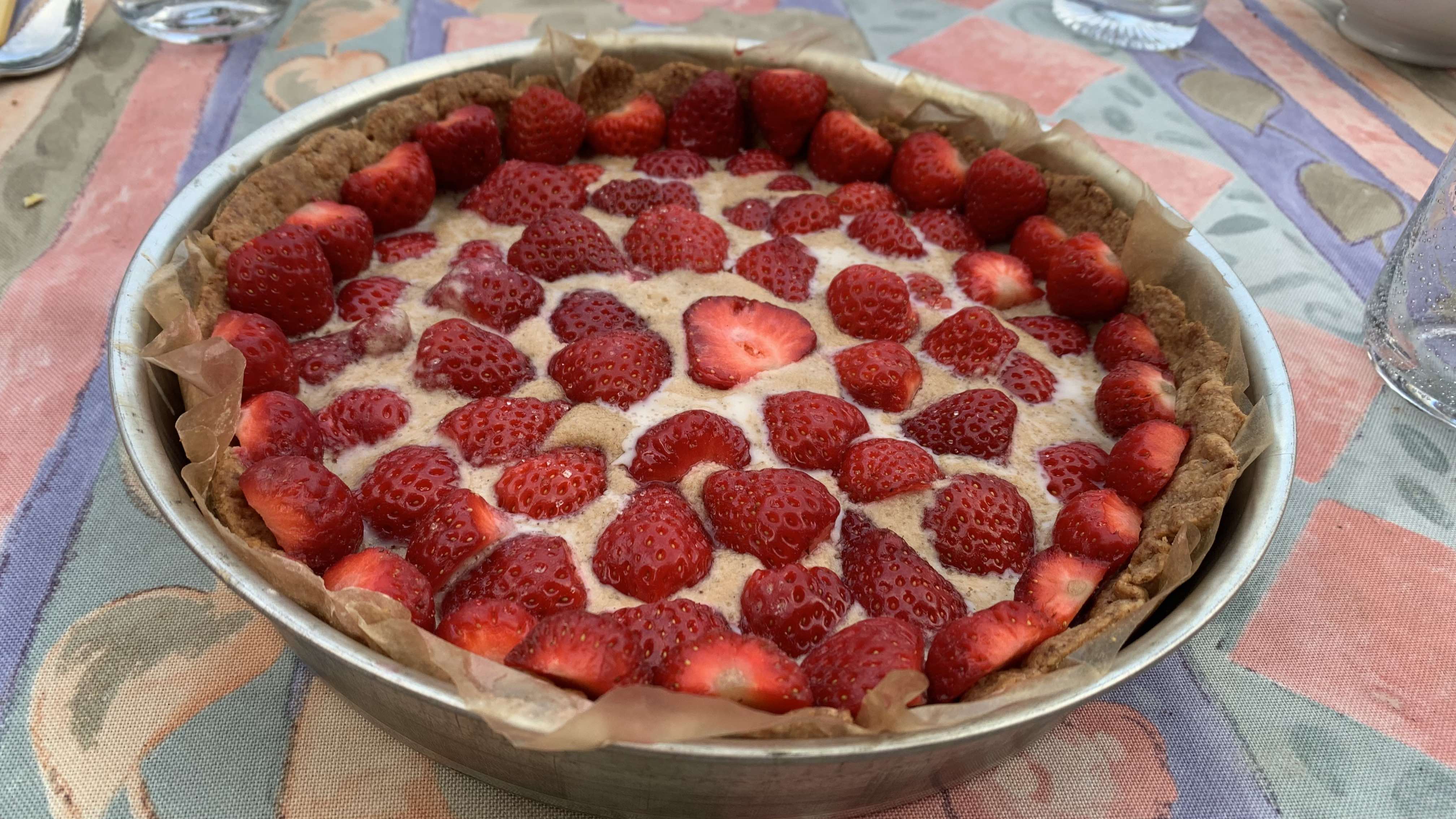 Tarte aux fraises vegan
